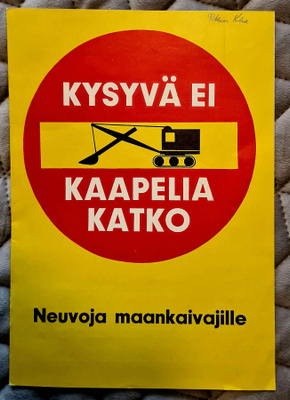 Kysyvä ei kaapelia katko - esite 60-luku