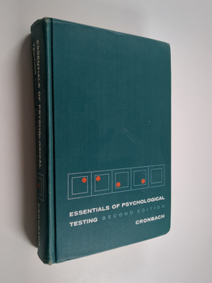 Lee Joseph Cronbach : Essentials of Psychological Testing