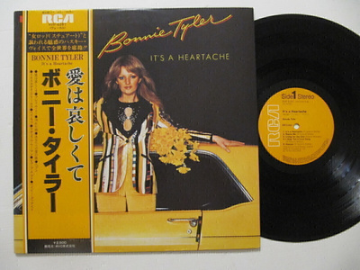 Bonnie Tyler It's A Heartache Japanilainen LP OBI