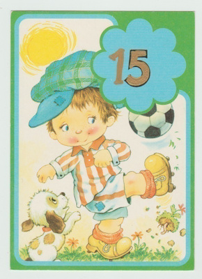 15 - vuotis - syntymäpäiväkortti