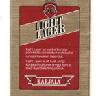 OY Hartwall Ab Karjala LIGHT LAGER IVA Olut etiketti. - pikkukuva 2