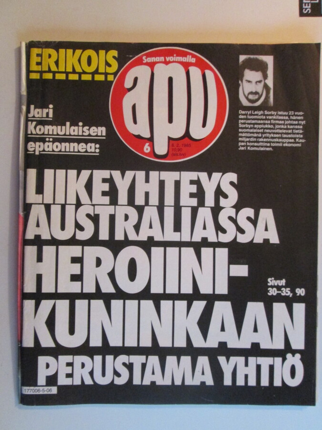 APU LEHTI 6 / 1985 VIIKKOLEHTI SISÄLLYSLUETTELOT KUVISSA