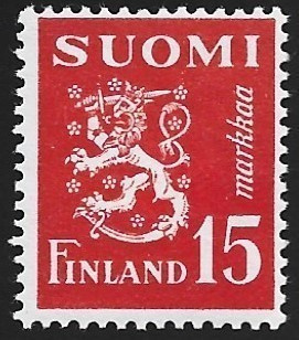 1950 M-30 Leijona 15 mk punainen ** Lape 400 VSP Lm6
