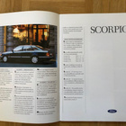 Esite Ford Scorpio mk1 vuodelta 1988 1989 - pikkukuva 2