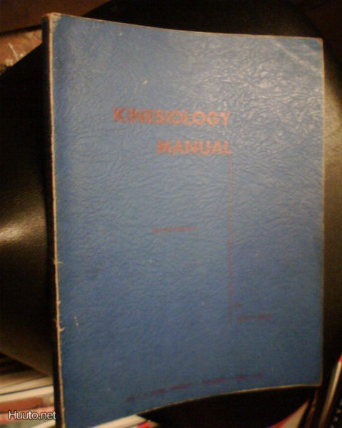 Krantz KINESIOLOGY MANUAL ( 4 p. 1951 USA ) Sis.pk:t
