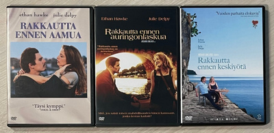 Rakkautta ennen -trilogia (3DVD) Ethan Hawke & Julie Delpy