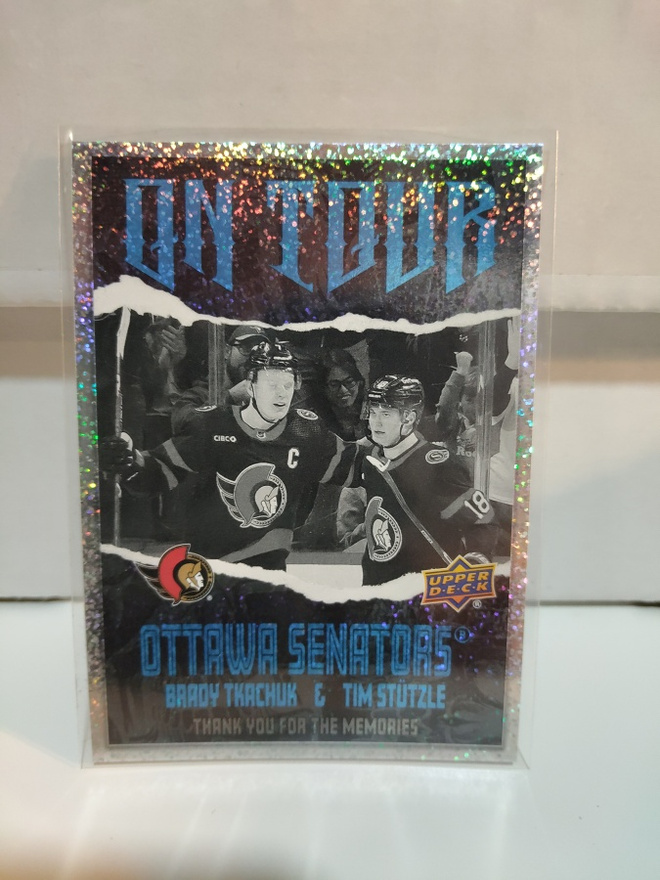 2024-25 Upper Deck On Tour #OT-17 Brady Tkachu /Tim Stutzle