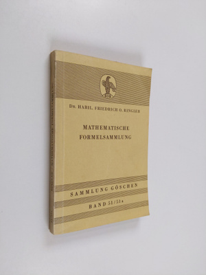 Friedrich O. Ringleb : Mathematische formelsammlung
