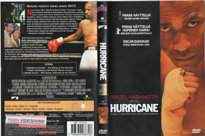 Hurricane (2 604) K -FI- DVD suomik. denzel washington 1999