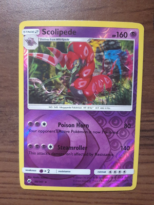 Pokemon Scolipede 58/147 Reverse holo Rare