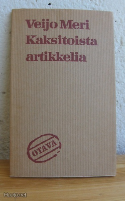 Veijo Meri: Kaksitoista artikkelia, Otava-67. 94 s.