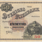 Ruotsi: 50 Kruunua 1939, kl.4 - pikkukuva 1