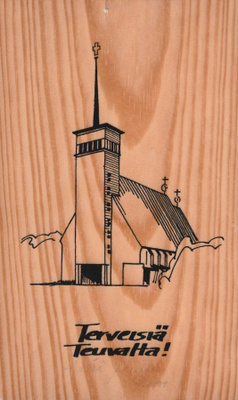 KIRKKOKORTTI - TEUVAN KIRKKO - 2