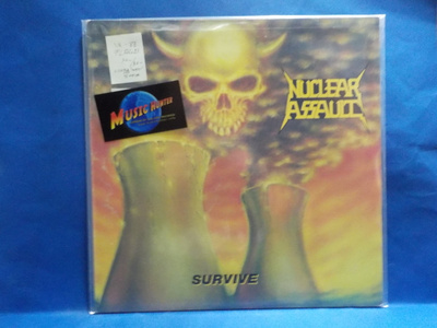 NUCLEAR ASSAULT - SURVIVE M-/M- UK -88 LP