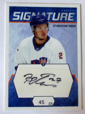 Kristian Tanus /125 Signature Cardset 2021-22