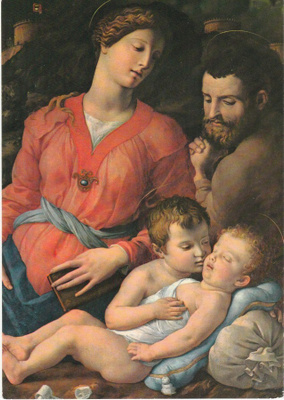 Postikortti  BRONZINO, PYHÄ PERHE