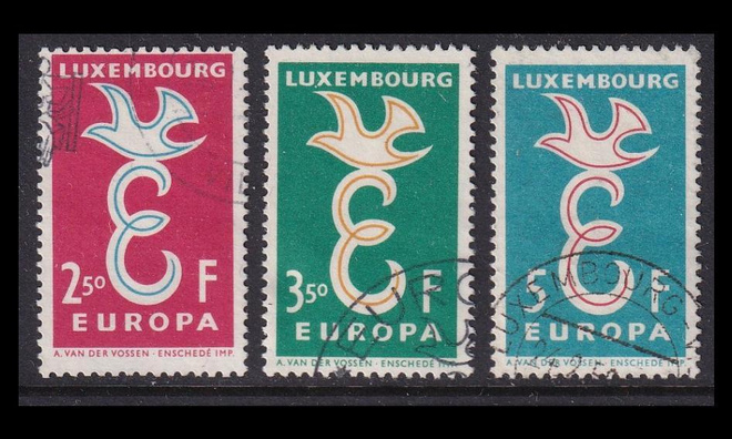 Luxemburg 590-2 o Europa (1958)