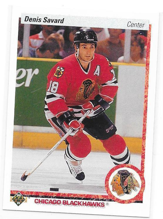 1990-91 Upper Deck #244 Denis Savard Chicago Blackhawks