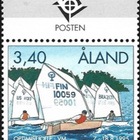 Ål 1995 Optimistijoll MM 3,40 mk välilöpari logo ** LaPe 104 - pikkukuva 1