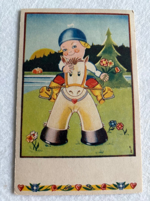 KUKKAKORTTI, Onnittelukortti 1946