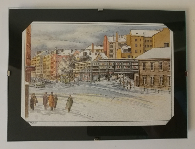 Kimmo Pälikkö, kehystetty taidepostikortti