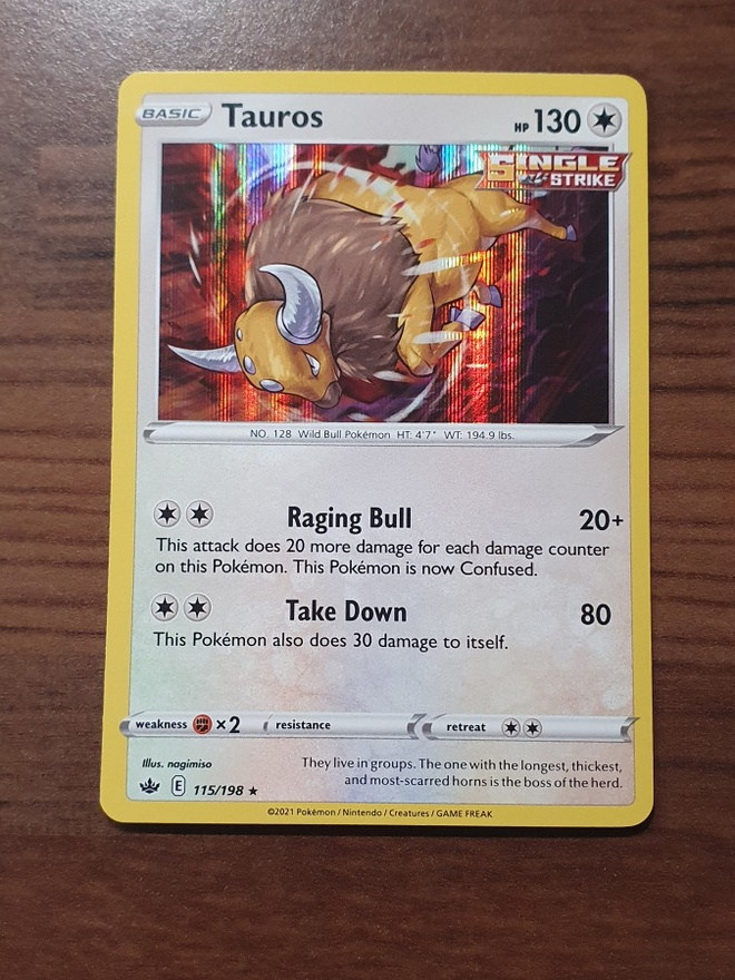 Pokemon Tauros 115/198 Holo Rare