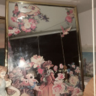 Vintage:4 kuutiopeltirasiat, peili & teekannu burgee look - pikkukuva 1