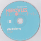 Hercules And Love Affair • You Belong PROMO CD-Single - pikkukuva 2
