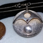 Kotimainen Vintage desing hopea riipus kaulakoru 925 - pikkukuva 2