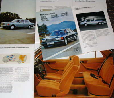 1980 Mercedes-Benz S-sarja 280 S - 500 SEL esite - KUIN UUSI