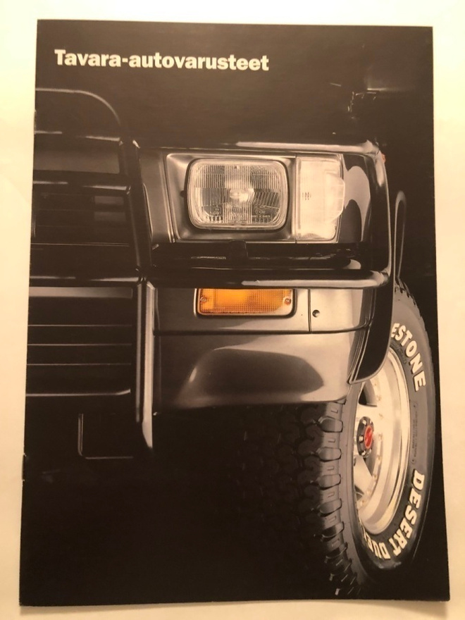 Myyntiesite Toyota Tavara-autovarusteet - 1990