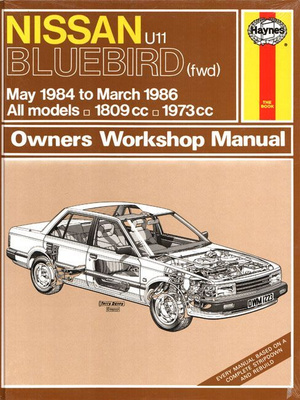 Nissan U11 Bluebird (fwd) 1984-86 korjausopas