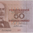 50 Markkaa 1977 F-sarjaa, kl.6 - pikkukuva 1