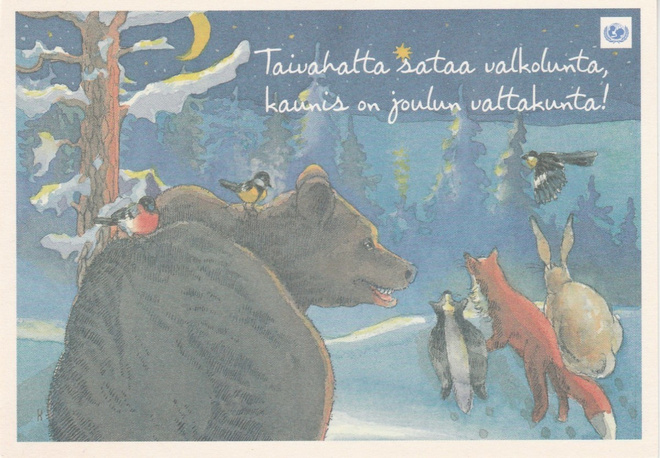 Postikortti, JOULUKORTTI , UNICEF- tunnus
