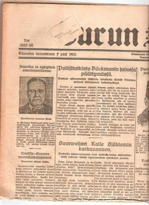 Turun Sanomat, yli satavuotias, 6 sivua.
