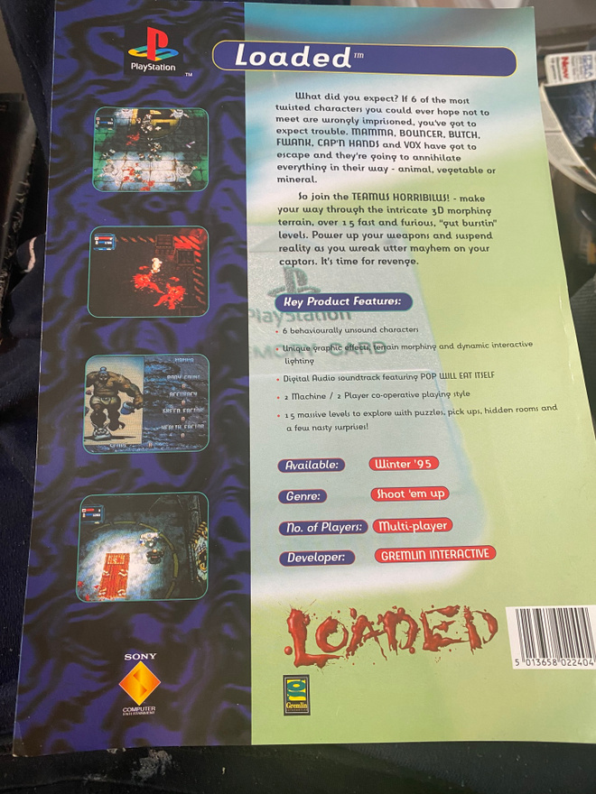 Peliesite: Loaded - Sonyn alkuperäinen lanseerausmainos