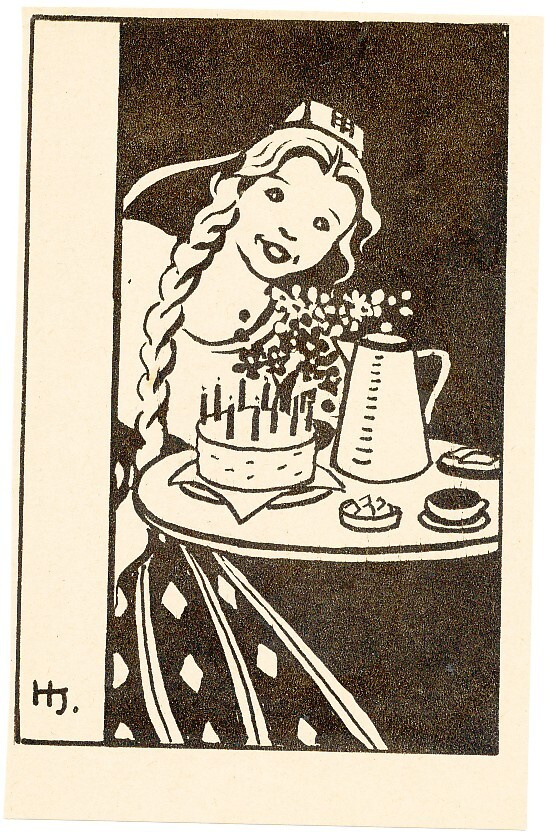 Helga SJÖSTEDT - Seuran postikortti no 3