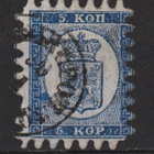 1860 5 Kopeekan isohampainen merkki leimattuna - pikkukuva 1