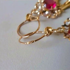 Korvakorut 4cm Kulta 14K - pikkukuva 4