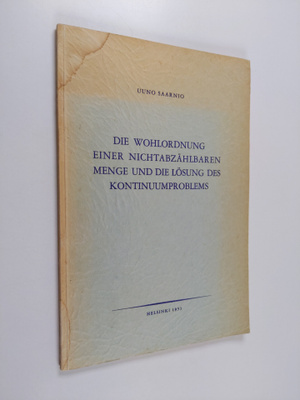Uuno Saarnio : Die Wohlordnung einer nichtabzählbaren Men...
