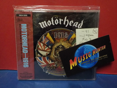 MOTÖRHEAD - 1916 JAPAN -91 FEB 7 M-/M- CD