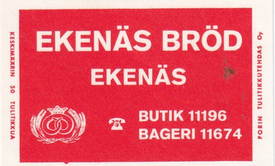 Ekenäs. Ekenäs Bröd                    s87