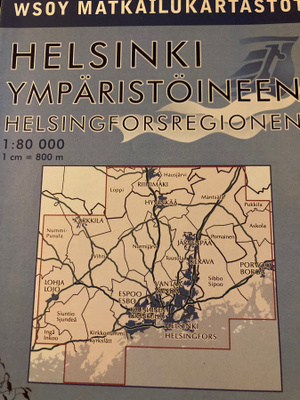 HELSINKI YMPÄRISTÖINEEN MATKAKARTTA + KARTTA