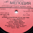Super 20 - Italo-Hits '82 LP USSR - pikkukuva 4