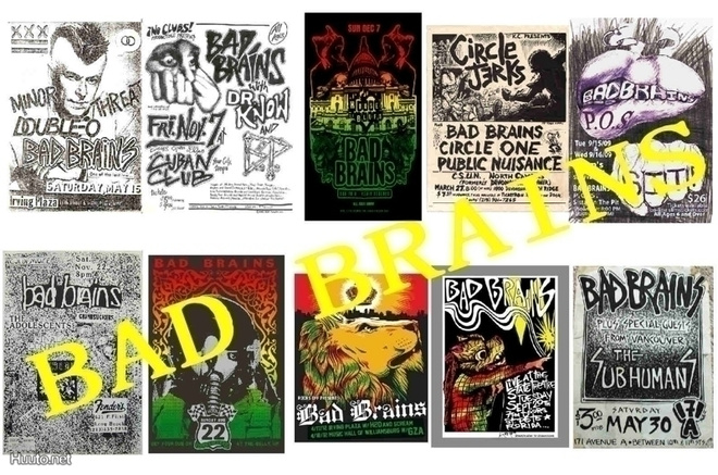 BAD BRAINS -- postikorttisetti   (Upea Lahja!) #1