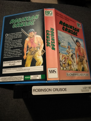 Robinson Crusoe VHS piirretty isokoppainen
