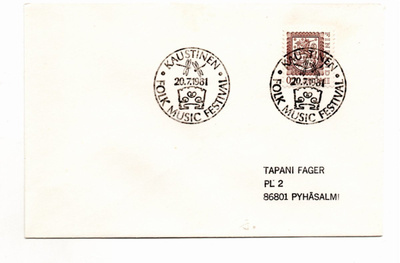 Kaustinen: Folk Music Festival (erikoisleima 20.7.1981)