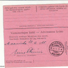 LUOVUTETTUALUE POSTILÄHETYS  VIIPURI - MAANINKA - pikkukuva 2