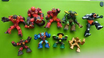 9 kpl Gormiti figuuri
