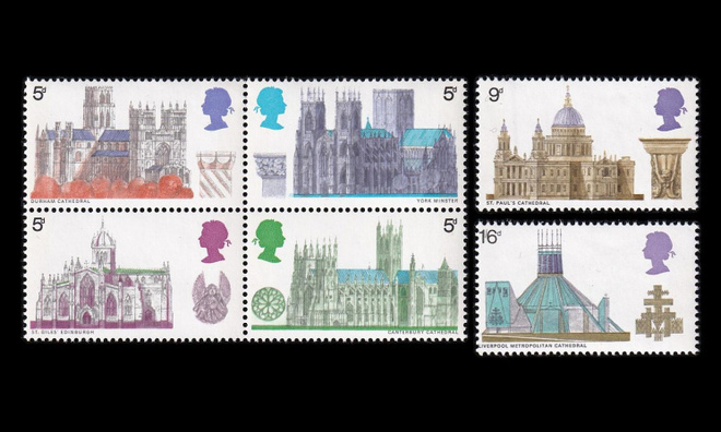 Iso-Britannia 516-21 ** Katedraaleja (1969)